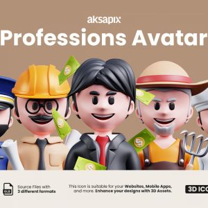 Professions Avatar 3D Icon Pack