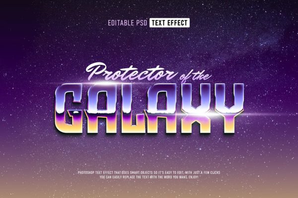 Retro Futuristic Text Effect