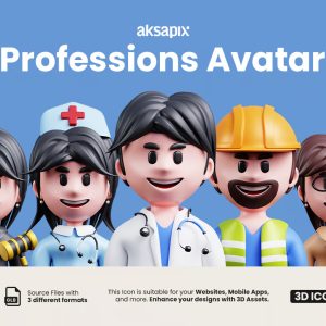 Professions Avatar 3D Icon Pack