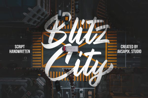 Blitz City - Script Handwritten Font