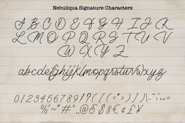 Nebuliqua - Stylish Signature Font - Image 7