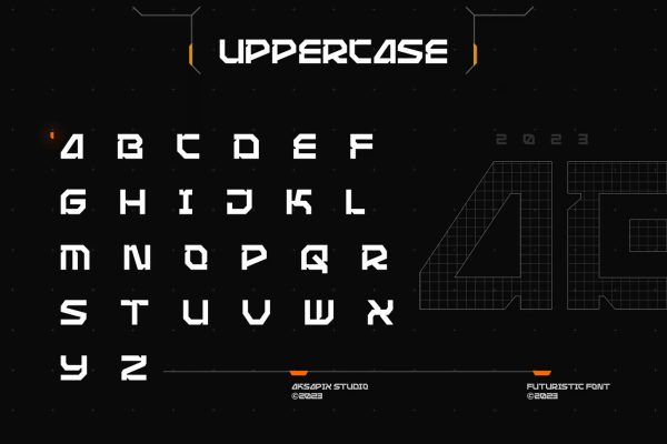 Nexascream Labs - Futuristic Display Font - Image 6